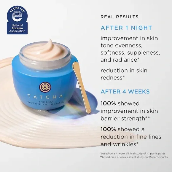 Tatcha Indigo Overnight Repair Redness Reducing Barrier Cream - Picture 6 of 10